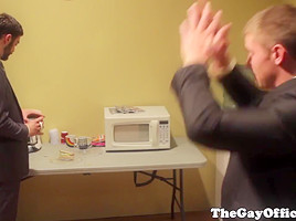 Gaysex office hunks hardcore fuckfest