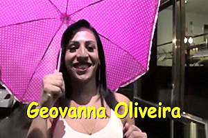 Geovanna Oliveira jerking her shecock