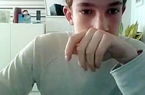 German Cute Boy Fingering His Smooth Big Ass,Nice Cock