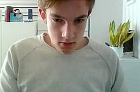 German Cute Boy Fingering His Smooth Big Ass,Nice Cock