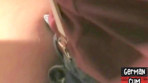 German amateur gay bareback fucked by DILF in 3some