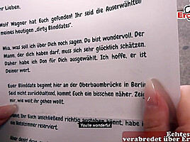 German big tits slut make real blind date casting