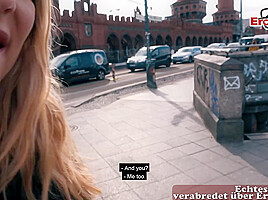 German big tits slut make real blind date casting