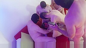 German gangbang and bukkake