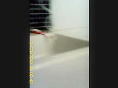 German wife take a shower and cleaning pussy
