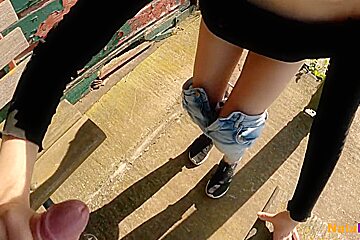 Get In Trouble Outside At The Pond - Secret Amateur Outdoor Sex