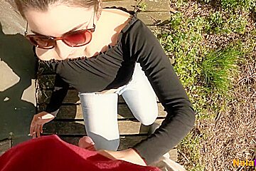 Get In Trouble Outside At The Pond - Secret Amateur Outdoor Sex