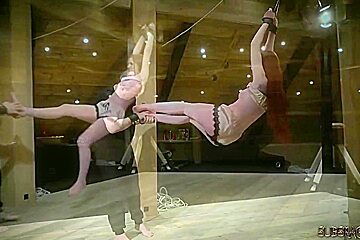 Gets Wax On Her Nipples Then Swallows Cum With Isabella Both