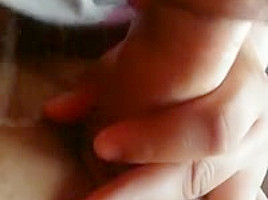 Gf giving me a blowjob while her Step mom is in the other room