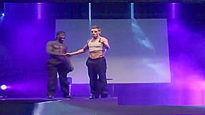 Girl on Public Stage
