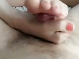 Girlfriend foot job