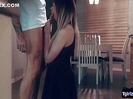 Glamorous Ts Kate Zohas Off Tight Lingerie Ang Gets Analed From Behind