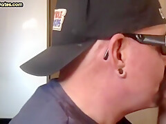 Gloryhole Bjdaddy Gets Fucked By Black Cock In Closeup