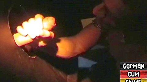 Gloryhole German stud sucks cock 4 facial in amateur closeup