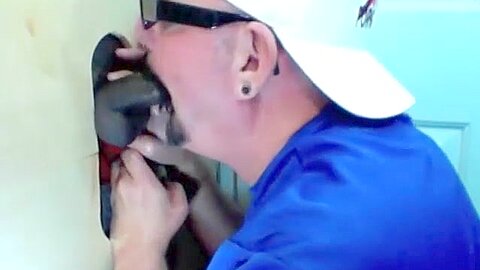 Gloryhole Lunch Time Feeding By 2 Guys - GloryholeHookups