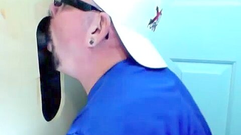 Gloryhole Lunch Time Feeding By 2 Guys - GloryholeHookups