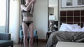 Gorgeous pale babe fucks in hotel in barcelona