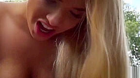 Grandpa gets teen 18+ wet and licks her boobs while fucking her