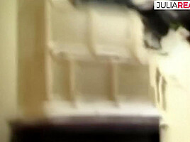 Granny Eats Cum After A Wild Fuck On The Floor