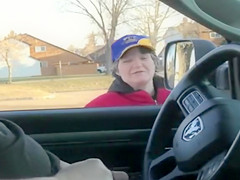 Granny is happy to help with the boner