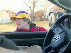 Granny is happy to help with the boner