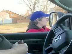 Granny is happy to help with the boner