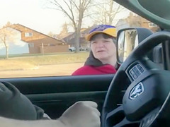 Granny is happy to help with the boner
