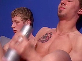 Guy's Toys Scene-2 Two Twinks Jerk Off With Their New Toys