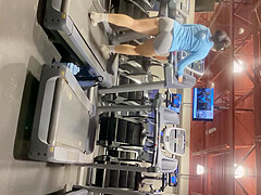 Gym candid big booty Latina