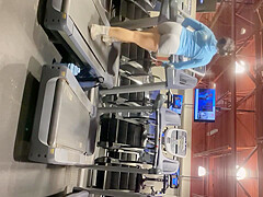 Gym candid big booty Latina