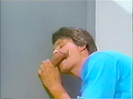 HOMO Vintage (1988?) Gloryhole in baths leads to   