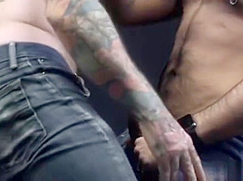 Hairy gay anal sex with cumshot