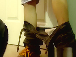 Hairy homo youngster Robert gets his cock sucked dry