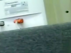 Hairy pussy upskirt in a college computer lab
