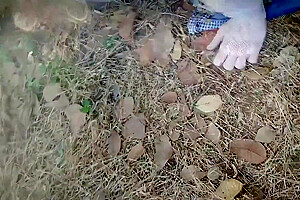 Hard Sissy Trainning Outdoor By Huge Strapon