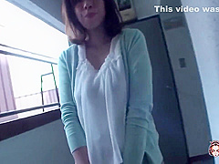 Haruko Eagerly Takes Her Clothes Off On The Stairs Before Going Inside To Get Pounded