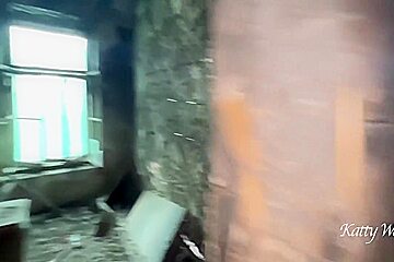 He Brought His Girlfriend To A Scary Abandoned House And Fucked Hard 25 Min With Katty West