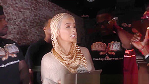 Hijab Babe Gets BBC Cum Bukkaked
