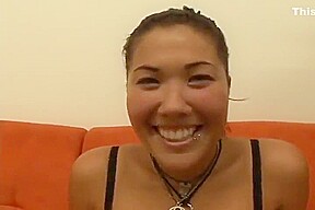 Horny Asian Slut Titty Fucks And Takes Hard Cock Into Her Wet Mouth
