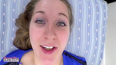Horny Busty Brunette Kay Lee Sucks A Cock While Wearing An Anal Plug!