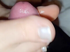Horny Footjob With Very Pretty Milf Feet