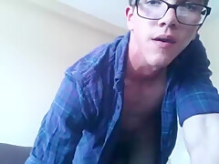 Horny Guy Shooting Cum On His Chest