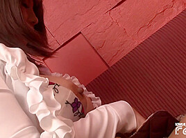 Horny Japanese Milf Satisfies Her Wet Pussy And Rides A Big Toy