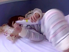 Horny Japanese chick Nami Hoshino in Crazy Blowjob, Masturbation JAV movie