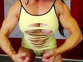 Horny Muscular Female, Webcam porn movie