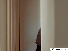 Horny Tranny Stepmother Gets Her Ass Fucked By