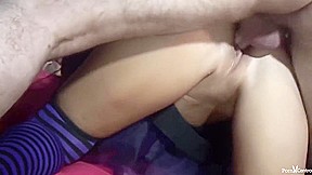 Horny babes are getting banged in the middle of the night and enjoying while eating fresh cum