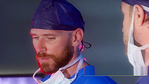Horny doctor spanks his monkey when nurse arrives for some cock
