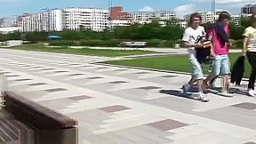 Horny porn movie Public Nudity , take a look