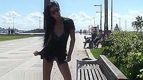 Horny porn movie Public Nudity , take a look